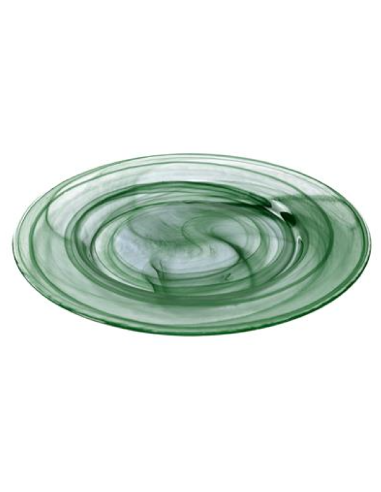 Plato llano - Verde pino - Dimensiones Ø 33,5 cm