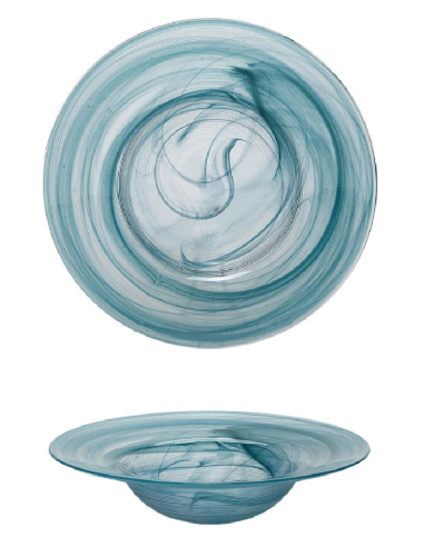 Pasta plate - Petrol Green - Dimensions Ø 23 cm