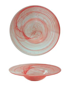 Pasta plate - Red - Dimensions Ø 23.5 cm