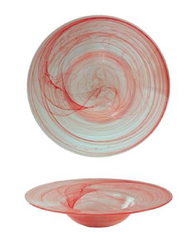 Pasta plate - Red - Dimensions Ø 23.5 cm