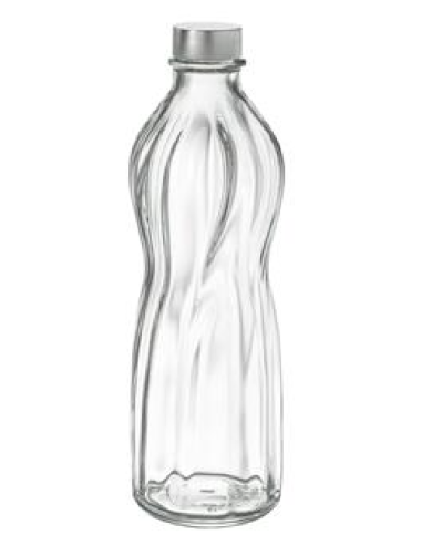 Bottle with stopper - Capacity 75 lt - 25 oz - Dimensions Ø 8.2 cm x 25.7 h