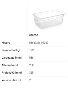 Contenedor - Gastronorm 1/1 - Con etiqueta - En... 2