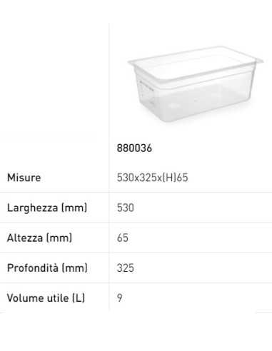 Container - Gastronorm 1/1 - With label - In...