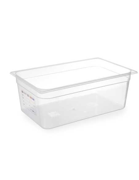 Container - Gastronorm 1/1 - With label - In polypropylene - Various capacities - mm 530 x 325