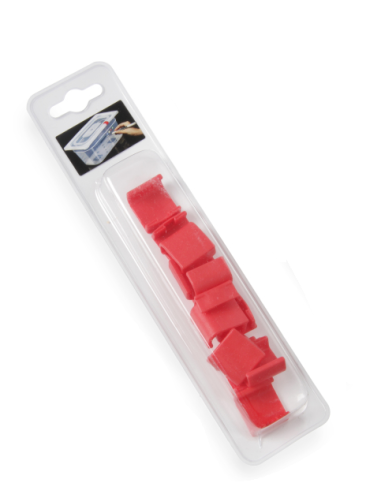 Lid clips - Red - For HACCP Gastronorm...