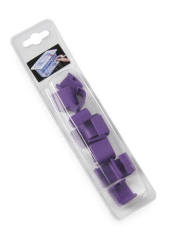 Clips para tapa - Morado - Para recipientes...