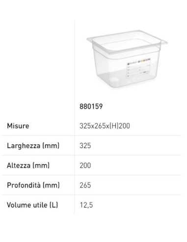 Container - Gastronorm 1/2 - With label - In...