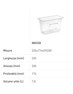 Contenedor - Gastronorm 1/3 - Con etiqueta - En... 2