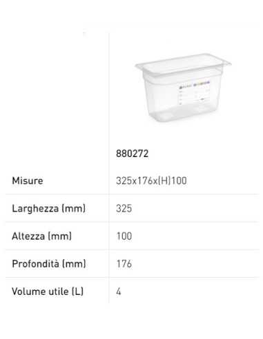 Container - Gastronorm 1/3 - With label - In...