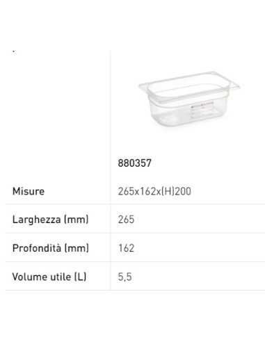 Container - Gastronorm 1/4 - With label - In...