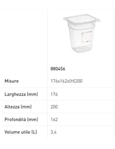 Container - Gastronorm 1/6 - With label - In... 2