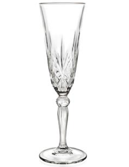 Calice flute 16 cl - Oz 5 1/2 - Dimensioni Ø 7 cm x 22.2 h