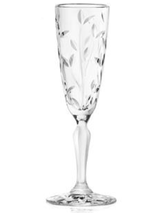 Flute goblet 16 cl - Oz 5 3/4 - Dimensions Ø 7.6 cm x 21.4 h