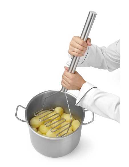 Schiaccia patate - In acciaio inox - mm 200 x 130 x 610h