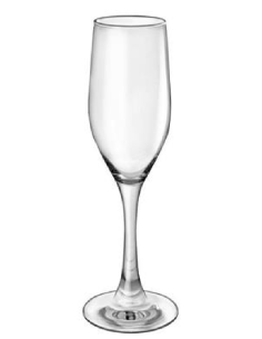 Calice flute 17 cl - Oz 6 - Dimensioni Ø 4.7 cm x 22 h 2