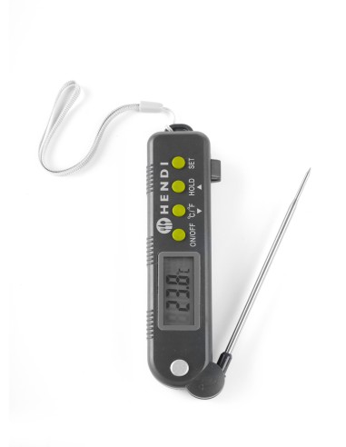 Termometro con sonda pieghevole - Digitale - Temp. -50/+300 °C - mm 160 x 40 x 25h