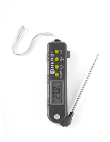 Termometro con sonda pieghevole - Digitale -...