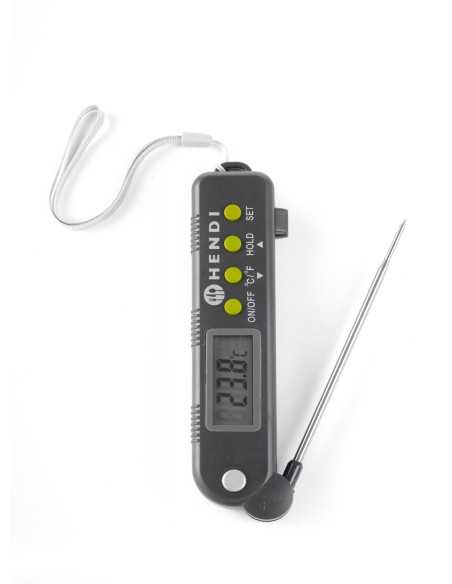 Termometro con sonda pieghevole - Digitale - Temp. -50/+300 °C - mm 160 x 40 x 25h