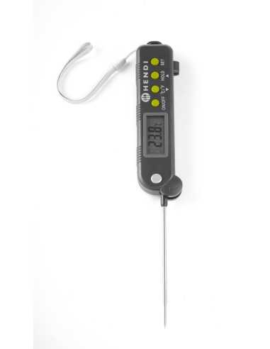 Termometro con sonda pieghevole - Digitale -...