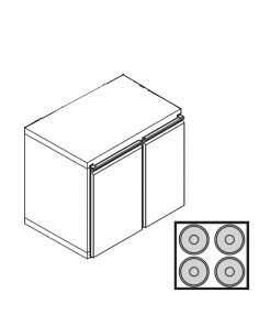 Refrigerated box for beer kegs - N. 4 kegs Ø 400 -...