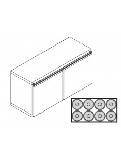 Box refrigerato fusti birra - N. 8 fusti Ø 400 -...