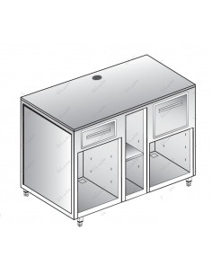 Coffee machine counter - 1 neutral drawer - 1 coffee...