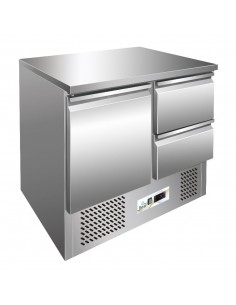 Saladette refrigerata - N. 1 porta + 2 cassetti -...