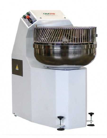 Fork mixer - Two speeds and two motors - Dough weight 34 kg - cm 65 x 110 x 135 h