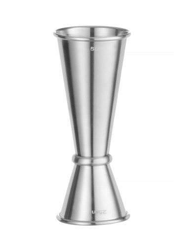 Vaso medidor con aro - 2 lados - Capacidad ml 25 ml 50 - Dimensiones mm Ø 70 x 75h