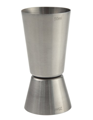 Measuring cup - 2 sides - Capacity ml 25 ml 50 - Dimensions mm Ø 43 x 85h
