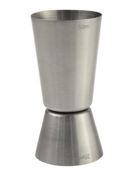 Misurino - 2 lati - Capacità ml 25 + ml 50 - Dimensioni mm Ø 43 x 85h