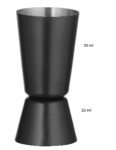 Misurino nero - 2 lati - Capacità ml 25 + ml 50 -... 2
