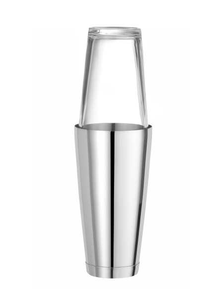 Bicchiere per shaker Boston - Nero - In acciaio inossidabile - Capacità Lt. 0.8 - mm Ø 90 x 175h