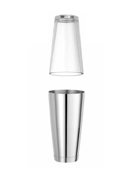Boston shaker glass - In stainless steel - Capacity Lt. 0.8 - mm Ø 90 x 175h