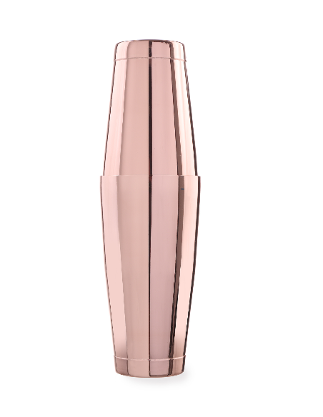 Cocktail shaker - In stainless steel - Coppered - Capacity 0.75 liters - mm Ø 90 x 303h