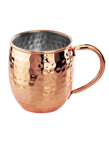 copy of Rounded Mug - Hammered Copper -...