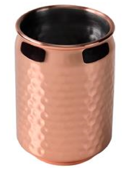Bicchiere lattina 40 cl - Rame martellato - Dimensioni Ø 7.5 cm x 10.5 h