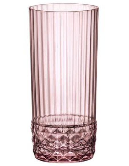 Bicchiere 40 cl - Oz 13 1/2 - Colore Lilac Rose - Dimensioni Ø 6.8 cm x 15.8 h