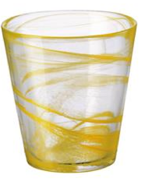 Bicchiere 37 cl - Oz 12 1/2 - Colore Capri Ginestra - Dimensioni Ø 9.5 cm x 10.3h