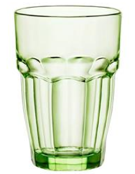 Bicchiere 37 cl - Oz 12 1/2 - Colore verde - Dimensioni Ø 12 cm x 12 h