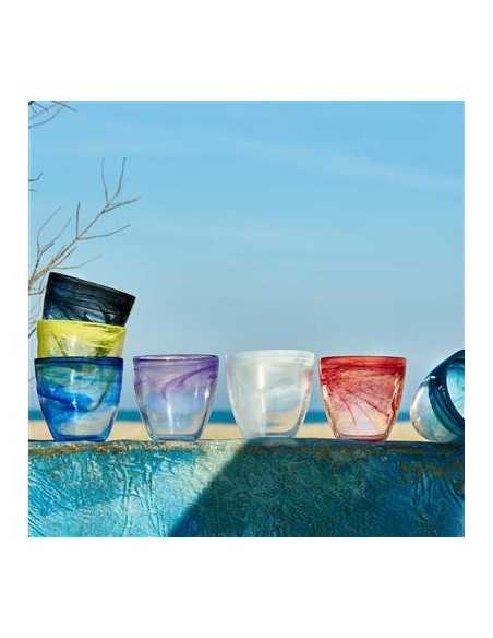 Bicchiere 25 cl - Colore rosso - Dimensioni Ø 8.5 cm x 10 h