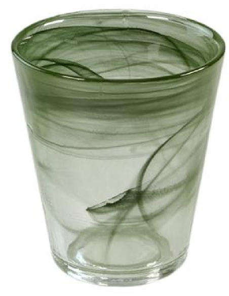 copia de Vaso cónico 25 cl - Color verde pino - Dimensiones Ø 8,5 cm x 10 h