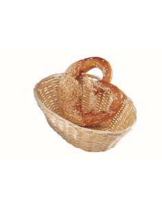 Cestino ovale in rattan per pane - Dimensioni cm 23 x 15... 2