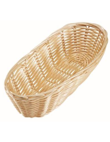 copy of Oval basket in rattan for bread -...