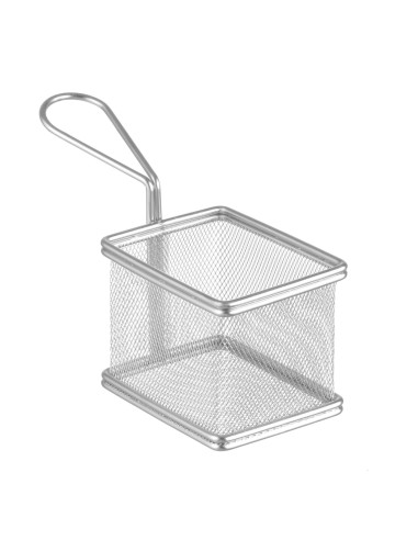 copy of Mini baskets for frying - In stainless steel - mm 100 x 80 x 75h