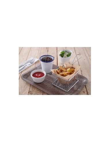 Mini cestelli per frittura - In acciaio inox -...