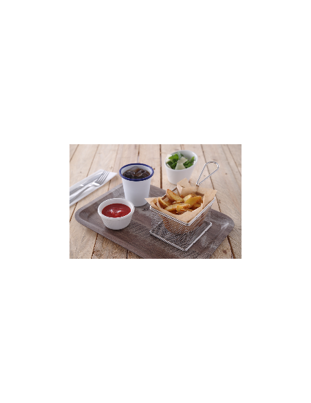 copy of Mini baskets for frying - In stainless steel - mm 100 x 80 x 75h