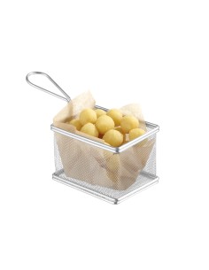 Mini cestelli per frittura - In acciaio inox - mm 125 x... 2
