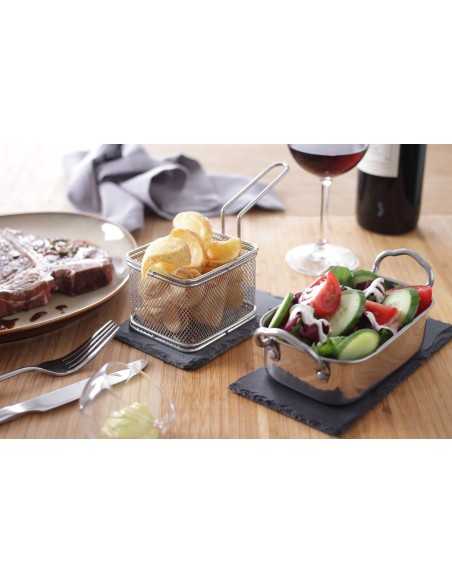 Mini cestelli per frittura - In acciaio inox - mm 125 x 100 x 85h