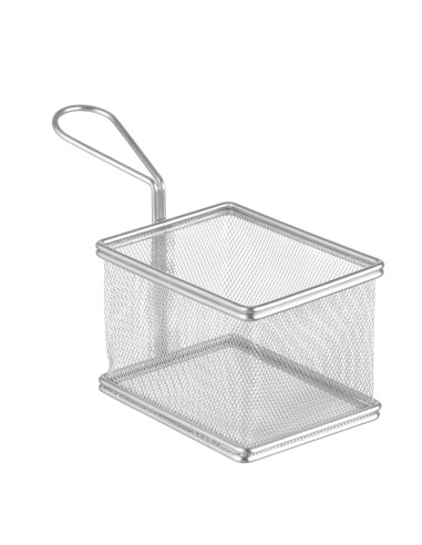 copy of Mini baskets for frying - In stainless steel - mm 125 x 100 x 85h